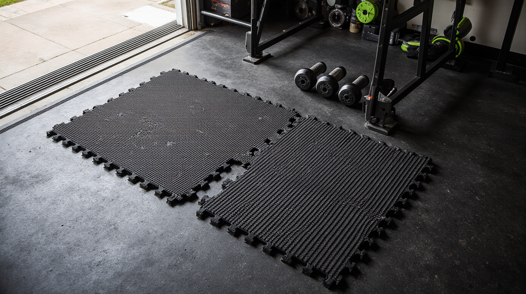 Heavy-Duty Rubber Floor Tiles (Interlocking)